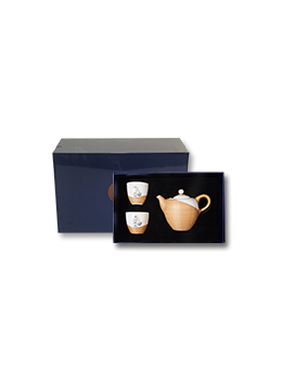 云山传奇竹编白色茶具